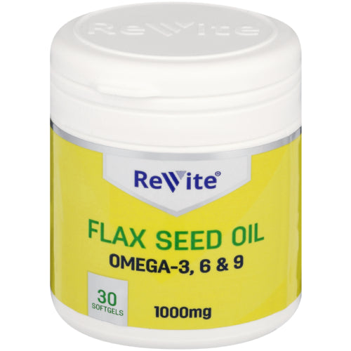 Revite Flax Seed 1G 30 Softgel Capsules