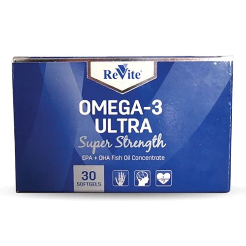 Revite Omega3 Ultra 1g 30 Softgel Capsules Cura Pharm