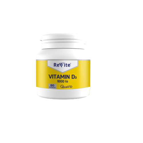 Revite Vitamin D3 1000Iu Capsules 60