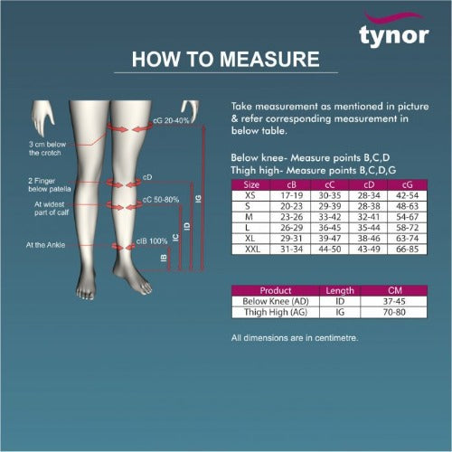 Stocking Compression Mid Thigh Tynor