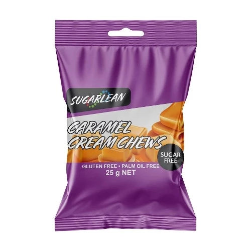 Sugarlean Caramel Cream Chew Snack Pack 25g