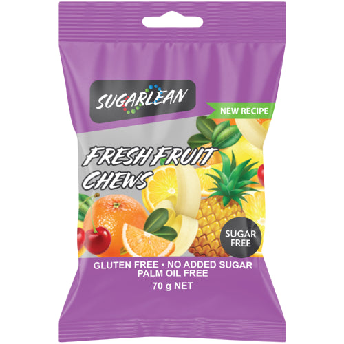 Sugarlean Fresh Fruit Chews 70g