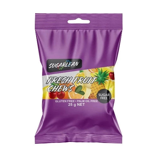 Sugarlean Fresh Fruit Chews Snack Packet 25g