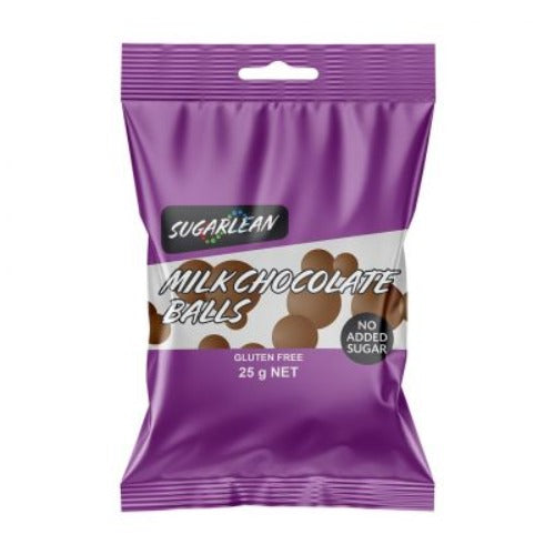 Sugarlean Milk Chocolate Balls Snack Pack 25g