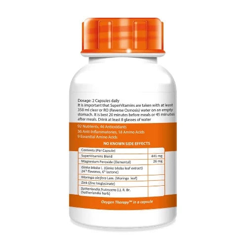 Oxygen Products SuperVitamins + Oxygen 60