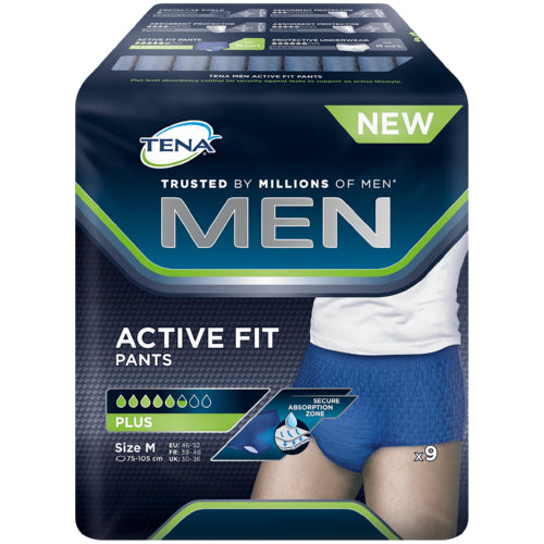Tena Men Medium Active Fit Pants Plus 9