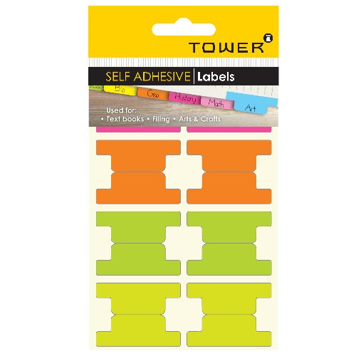 Tower Self Adhesive Tabs - Fluorescent