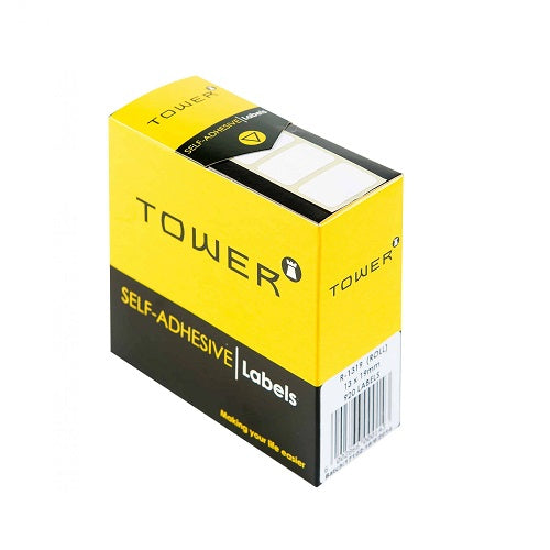 Tower White Roll Labels 13X19mm 1 Roll