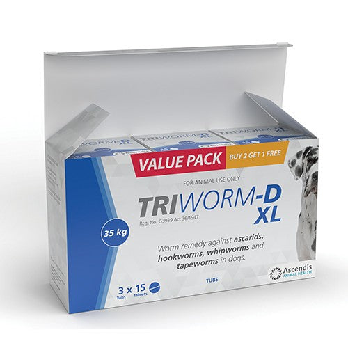 Triworm D Xl Value Pack  3 X 15