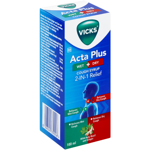 Vicks Actaplus Wet + Dry 100ml
