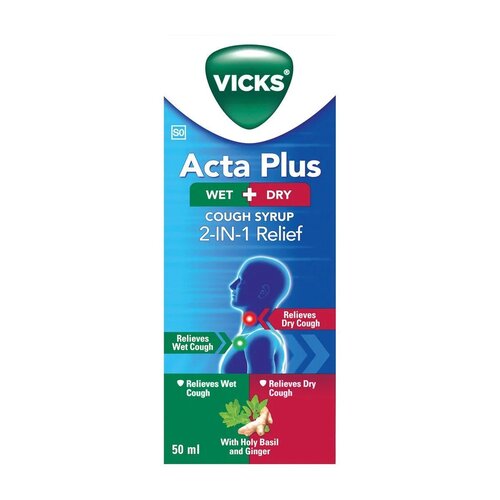 Vicks Actaplus Wet + Dry 50ml