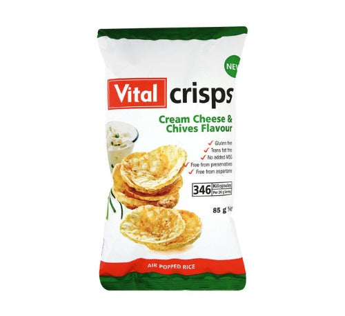 Vital Crisps Cream Cheese & Chives 85g
