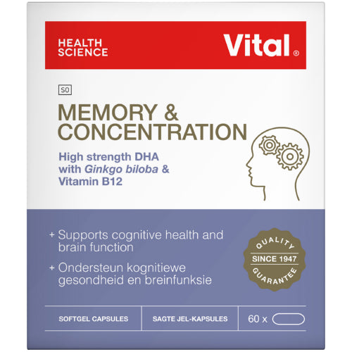 Vital Hs Memory & Concentration Capsules 60