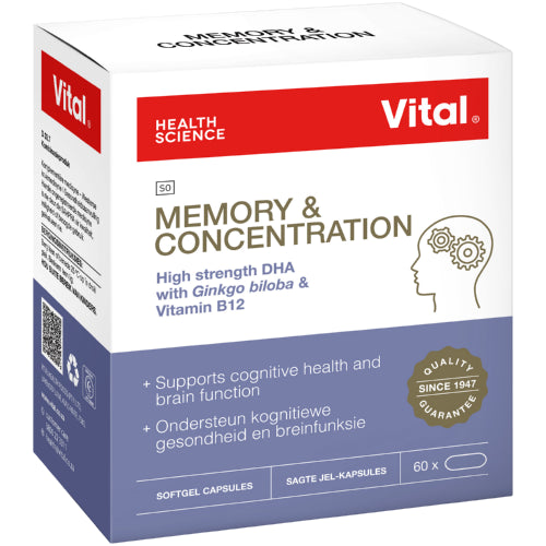 Vital Hs Memory & Concentration Capsules 60