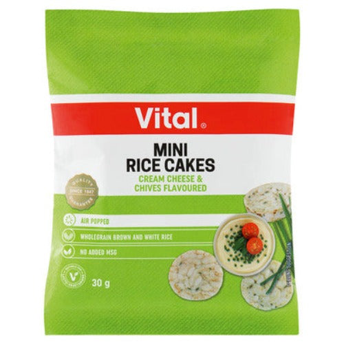 Vital Mini Rice Cake Cream Cheese & Chives 30g