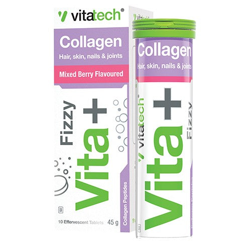 Vitatech Vita+ Collagen Effervescent Mix Berry 10