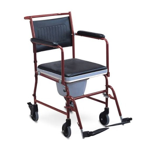 Wheelchair Commode + Foot Rest Swiss Mobiliti 1