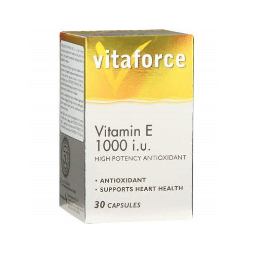 Vitaforce Vitamin E 1000iu 30 Capsules