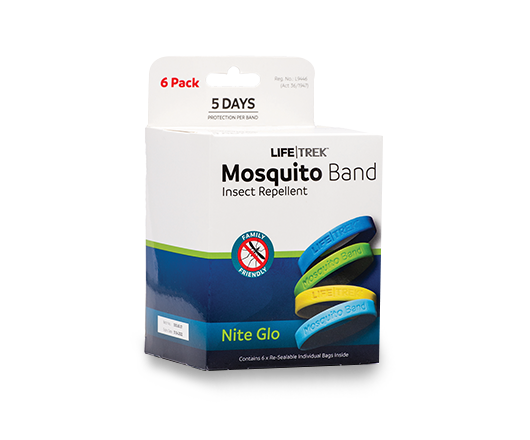 Lifetrek Mosquito-band Night Glow 6 pack