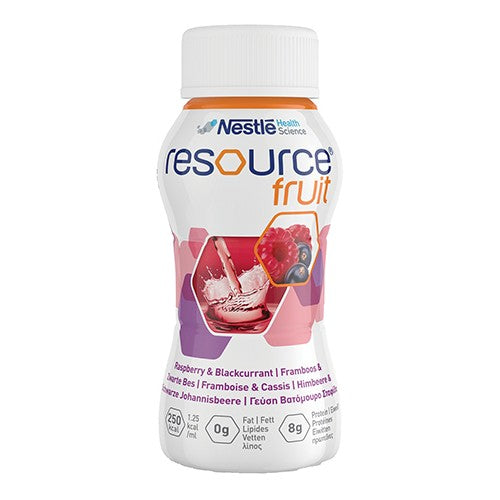 Resource Fruit Raspberry Blackcurrant 4x200ml